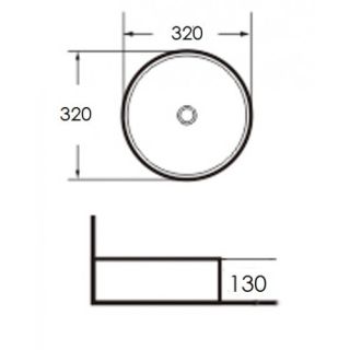 Раковина GR-3021 (320*320*130)